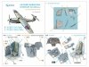 Quinta Studio QD+48616 Fairey Barracuda Pilot's Cockpit 3D-Printed & coloured Interior on decal paper (Trumpeter) (with 3D-printed resin parts) 1/48